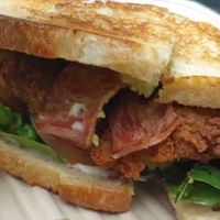 Jalapeno avocado bacon chik'n sandwich at The Butcher's Son in Berkeley