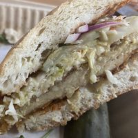 Mustard chicken sandwich at The Butcher's Son in Berkeley