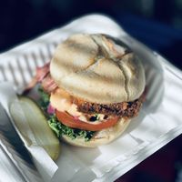 Chicken fried tofu sandwich  at The Butcher's Son in Berkeley