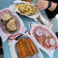 Killer BLAT, garlic fries, mozzarella sticks, chicken Parm, avocado on toast  at The Butcher's Son in Berkeley