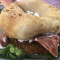 Chikn bagel sandwich   at The Butcher's Son in Berkeley