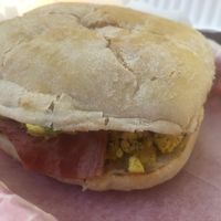 Breakfast sandwich  at The Butcher's Son in Berkeley