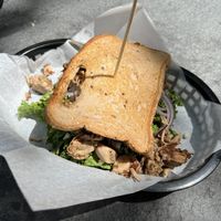 Big Greek made gluten-free by replacing the vegan meat with jackfruit  at The Butcher's Son in Berkeley