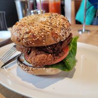 Fried chicken sandwich at The Butcher's Son in Berkeley