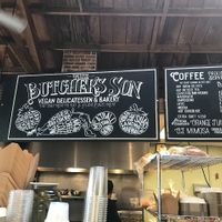 menu board at The Butcher's Son in Berkeley
