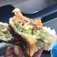 This was the Tuna Melt I demolished before a pic at The Butcher's Son in Berkeley