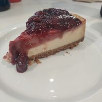 Cherry cheesecake at The Butcher's Son in Berkeley