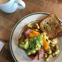 From the brunch menu: #thisismyaddiction (gf option) at The Butcher's Son in Berkeley