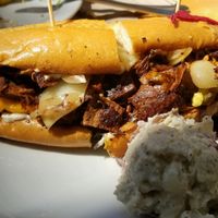 cheese steak sandwich at The Butcher's Son in Berkeley