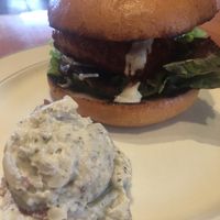 buffalo bacon ranch sandwich with potato salad  at The Butcher's Son in Berkeley