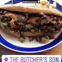 Philly cheesesteak  at The Butcher's Son in Berkeley