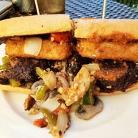 Fried Mozzarella and Meatball Sanwich at The Butcher's Son in Berkeley