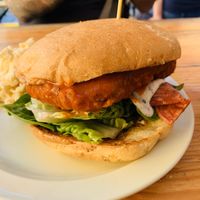 Buffalo chicken was good, bacon a bit chewy, overall decent  at The Butcher's Son in Berkeley