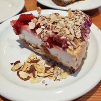Raspberry cheesecake at The Butcher's Son in Berkeley