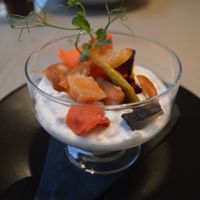 Chia pudding at Mercato in Riga