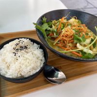 Chai Curry with seitan  at Tata Restaurant in Vienna