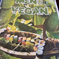 Vegan menu  at Asia Fusion Sushi in Paderno Dugnano