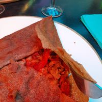 Galette vegan (ratatouille + steak vegan) at Cosy Lunch in Rouen