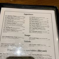 Menu  at Bay Leaf Restaurant in New Bern