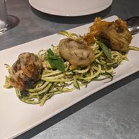 tempura with butifarra at Teresa Carles in Lleida