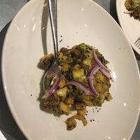 Tartar de mango at Teresa Carles in Lleida