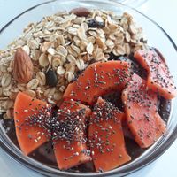 Smoothie bowl at One Yoga Cafe in Koh Phangan