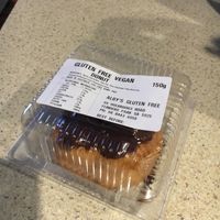 Choc donut at Alby's Gluten Free Bakery in Adelaide