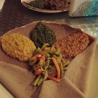 vegan platter at Addis Ababa Cafe in West Hindmarsh