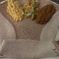 Vegan trio platter at Addis Ababa Cafe in West Hindmarsh