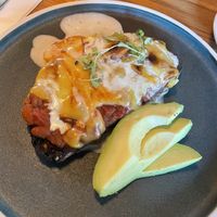 Cheezy beans on toast with Avocado at Mildreds - Kings Cross in North London