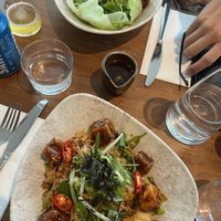 bokkeumbap and shiitake tempeh bun cha - sooo delicious!!!!   at Mildreds - Kings Cross in North London