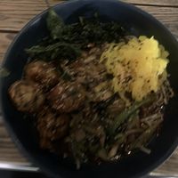 Shiitake tempeh noodles   at Mildreds - Kings Cross in North London