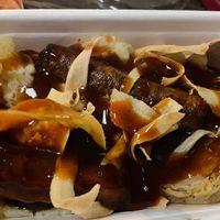 Fennel sausage and mash  at Mildreds - Kings Cross in North London