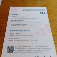 Special lunch menu (M-F) at Mildreds - Kings Cross in North London