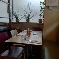 Inside the restaurant at Mildreds - Kings Cross in North London