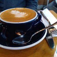 Flat white at Mildreds - Kings Cross in North London