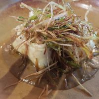 Sweet potato leek tortellini with porcini cream at Mildreds - Kings Cross in North London