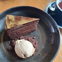 Chocolate cake at Mildreds - Kings Cross in North London