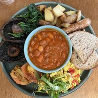 English breakfast   at Mildreds - Kings Cross in North London