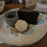 Chocolate ganache layer cake  at Mildreds - Kings Cross in North London