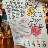 Colouring for children (or adults!) at Mildreds - Kings Cross in North London