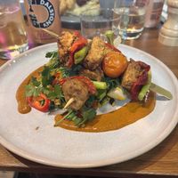 Shish kebab  at Mildreds - Kings Cross in North London