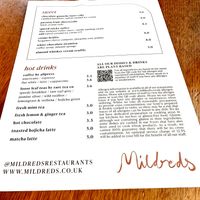 Desserts  at Mildreds - Kings Cross in North London