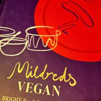 Mildred’s recipe book 😁  at Mildreds - Kings Cross in North London