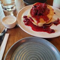 Berries pancakes at Mildreds - Kings Cross in North London