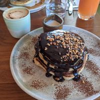 chocolate hazelnut pancakes at Mildreds - Kings Cross in North London