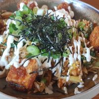 Salt and pepper tofu bokkuembap 😊 at Mildreds - Kings Cross in North London