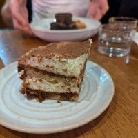 White chocolate tiramisu at Mildreds - Kings Cross in North London