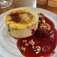 Cherry saffron creme brûlée  at Mildreds - Kings Cross in North London