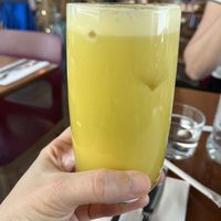 Pineapple apple turmeric juice  at Mildreds - Kings Cross in North London